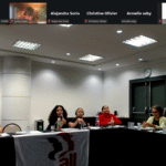 Alejandra en zoom de Mujeres ALC