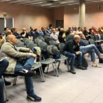 Workers at GE in Italy held an event on 3 May.