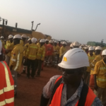 Workers at Nord Gold Bissa