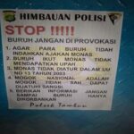 Police warning for protestors