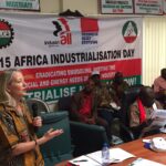IndustriALL policy director Jenny Holdcroft