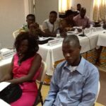 Discussing tactics on how to STOP Precarious Work in Western Africa. 