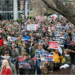 Thousands of miners rally in the US, 2013.