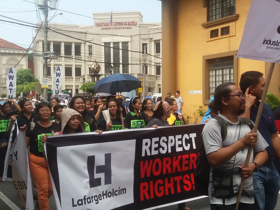 Action de protestation aux Philippines, Journée mondiale d’Action, le 7 octobre 2015