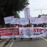 Unions march against precarious work on 7 October in the Philippines