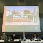Hugo Boss,empresario de la confección de marca de lujo.
