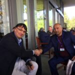 Kemal Ozkan y Erlan Baltabai en la Conferencia Internacional del Trabajo de la OIT, Ginebra, junio de 2017