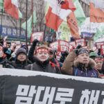 Kemperle se unió a 5.000 personas en la manifestación realizada en Seúl el 23 de enero. Foto: IndustriALL/Jun Michael Park