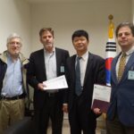 Los afiliados norteamericanos USW y UAW entregaron una carta de protesta y se reunieron con diplomáticos de la embajada de Corea del Sur en Washington DC.
