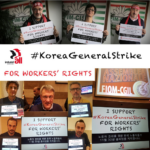 Sindicatos de Italia apoyan #KoreaGeneralStrike