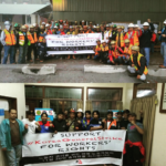 Trabajadores y trabajadoras de Grasberg, Indonesia, apoyan #KoreaGeneralStrike