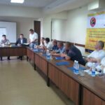На семинаре Глобального союза IndustriALL 6-7 сентября в отеле «Достук» в Бишкеке, Кыргызстан.