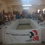 Участники семинара IndustriALL, организованного в малагасийской столице Антананариву, отмечают 28 апреля Международный день памяти рабочих, погибших и пострадавших на производстве.