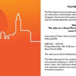 Flyer for the trade union side event