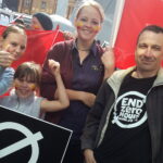 Митинг активистов Unite против контрактов с нулевым временем