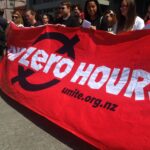 Митинг активистов Unite против контрактов с нулевым временем