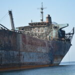 Rescue services could only watch helplessly as the fire engulfed the oil tanker for more than two days. Photo: IndustriALL/Amar Guriro