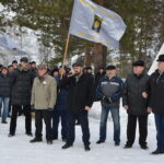 Workers, lead by the MMWU, rally in Kachkanar on 28 February 2016. Photo: MMWU