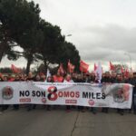 Представители IndustriALL присоединились к лидерам трехчасового марша. Фото: Cumbre Social