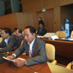 Ath Thorn from Cambodia, speaking about violations against unions in the country. 