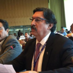 Napoleon Goméz calling for an end to the widespread use of protection contracts in Mexico.
