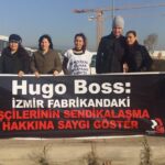 Сторонница профсоюза Мерием Бичакчи (третья слева) в марте была уволена Hugo Boss.