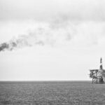 Платформы Браво и Альфа компании Shell на месторождении Брент. Фото: Арни Лист/Викисклад