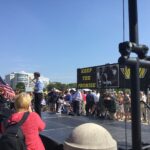 Les participants sont aussi allés à Washington, soutenir la manifestation des mineurs en lutte pour conserver leur assurance-maladie après le départ à la retraite.