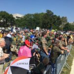 Les participants sont aussi allés à Washington, soutenir la manifestation des mineurs en lutte pour conserver leur assurance-maladie après le départ à la retraite.