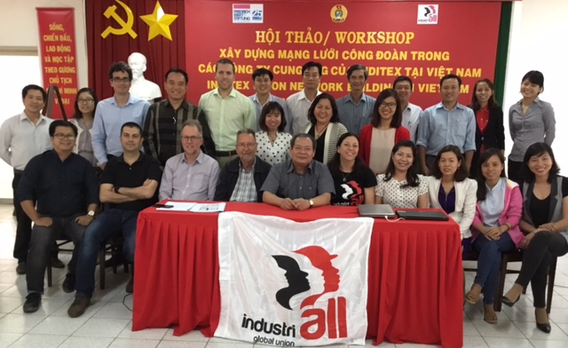 Participants at the Inditex network meeting in Vietnam.