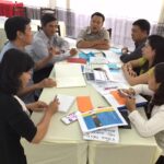 Discussions at the Inditex network meeting in Vietnam.