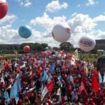 Las centrales sindicales de Brasil marchan por sus derechos y elecciones directas