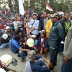 Los trabajadores bloquearon las entradas a la mina el 19 de agosto