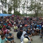 Los trabajadores bloquearon las entradas a la mina el 19 de agosto