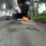 Se incendiaron los vehículos