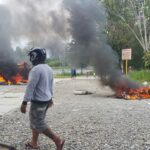 Los trabajadores bloquearon las entradas a la mina el 19 de agosto