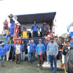 Protesta de trabajadores/as de Grasberg en Timika, Papúa