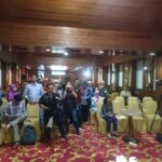 Journalists at the IndustriALL mission press conference held on 11 August in Jakarta.