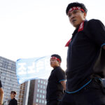 KMWU members from various workplaces use workers’ cultural expression at the rally for the thre reform bills. Photo: SHIN, Dong-Jun