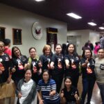 IndustriALL women in the Philippines celebrate the Senate victory.