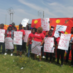 SACTWU shop Protesta de delegados del SACTWU en Eastern Cape. Foto: SACTWUprotesting in Eastern Cape. Photo credit: SACTWU