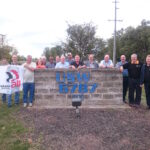 Membres de la section locale de l’USW représentant les travailleurs et travailleuses de l’aciérie ArcelorMittal de Burns Harbor. Avec également des membres du CMPSS et des délégués syndicaux locaux à la sécurité.