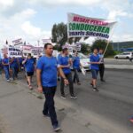 Rassemblement près de l’aciérie TenarisSilcotub, à Zalău, en Roumanie, le 5 août 2018