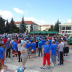 Rassemblement près de l’aciérie TenarisSilcotub, à Zalău, en Roumanie, le 5 août 2018
