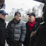 Генсек IndustriALL Вальтер Санчес с лидерами IUF и PSI.