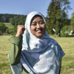 Lena Yuliana outside the meeting
