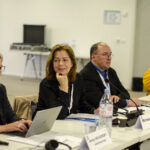 Дженни Холдкрофт (IndustriALL), Мишель О'Нил (TCFUA), Вальтер Санчес (IndustriALL)