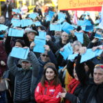 Manifestation des membres des syndicats à Bâle