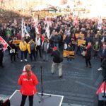 Manifestation des membres des syndicats à Bâle