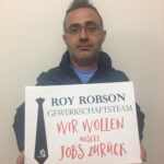 "Equipo sindical de Roy Robson: ¡Queremos recuperar nuestros empleos!"